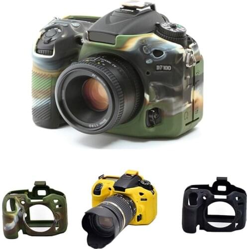 Soft Silicone Rubber Camera bag Protective Body Case Skin For Nikon D7500 D7200 D7100 D850 D5500 D5600 D750 DSLR protector cover