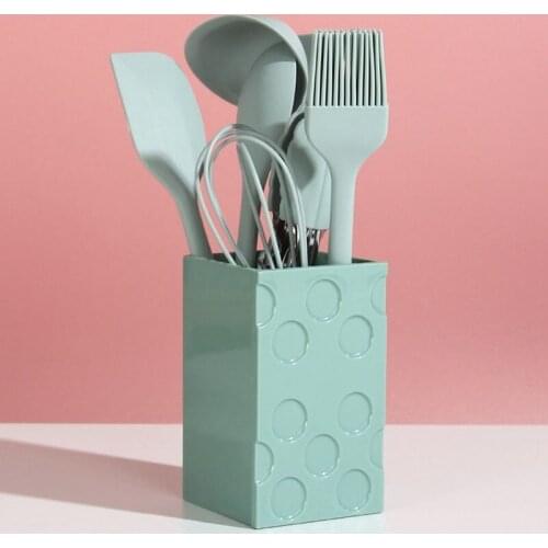 NHBR 8-Piece Mini Kitchenware Set Non-Stick Pan Mini Silicone Small Baby Food Supplement Cooking Pan Spatula Colander