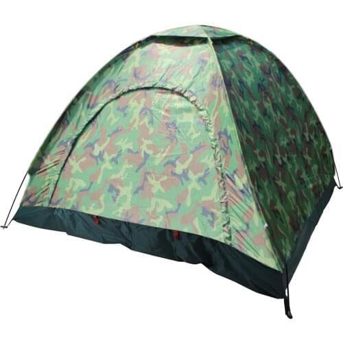 Single-layer Camouflage Tent waterproof Heave Up Tent Outdoor Camping Hiking Portable Beach Mountaineering Waterproof Tent