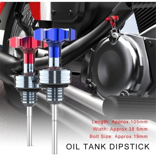 GY6 Motorcycle Engine Oil Tank Dipstick Innovative Pedal Accessories For Honda Ya-maha Kawa-saki Suzuki Red Blue Silver Dropship