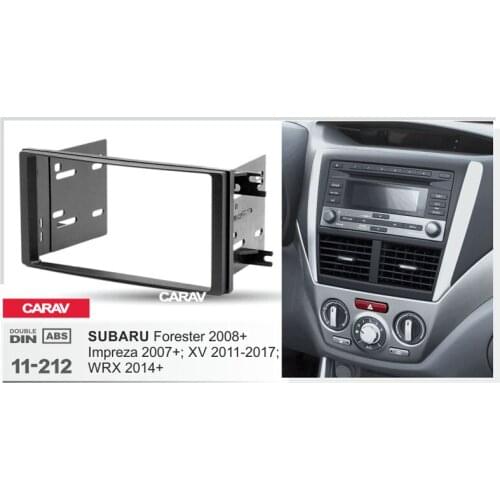 Radio Fascia for SUBARU Forester Impreza XV WRX Double Din Radio DVD Stereo CD Panel Dash Mount CARAV 11-212