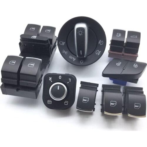 Lock /unlock tailgate & fuel flap Window headlight mirror switch for VW Passat b6 3c 5ND 959 855,5K0 959 855,3C8 941 431A