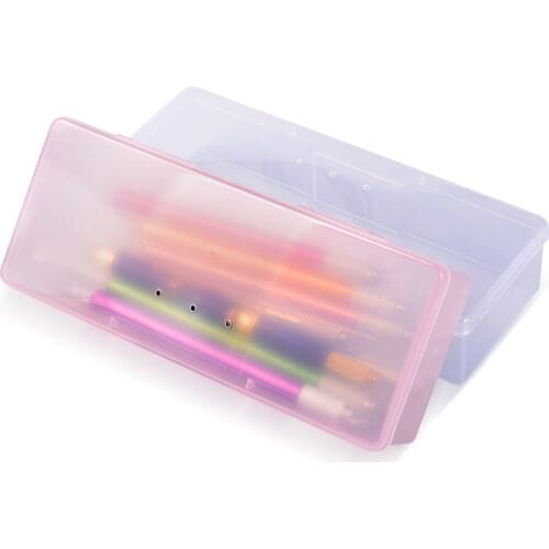 Plastic Tattoo Microblading Storage Box Cute Kawaii Transparent PP Pencil Case Eyebrow Manual Microblading Supplies Cool Stuff
