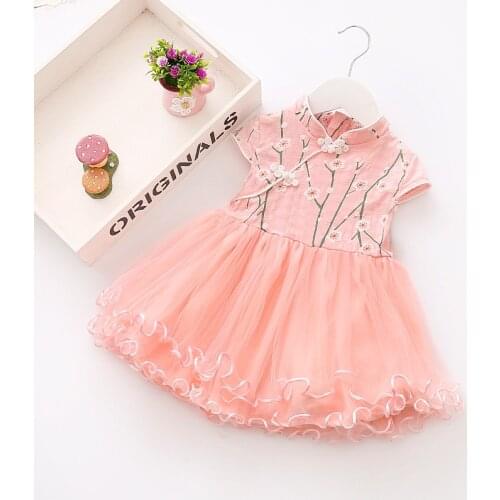 Flower Baby Girl 1 Year Birthday Party Dress Kids Clothes Girl Infant Party Baby Baptism Christening Gowns Dress fantasia bebes