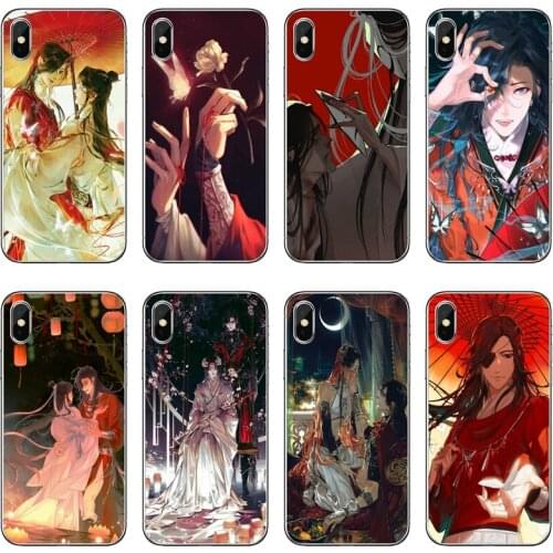 Tian Guan Ci Fu Transparent Phone Case For iPhone 12 11 Pro Max Mini XS Max XR X 8 7 Plus 6 6S Plus 5 5S SE 2020