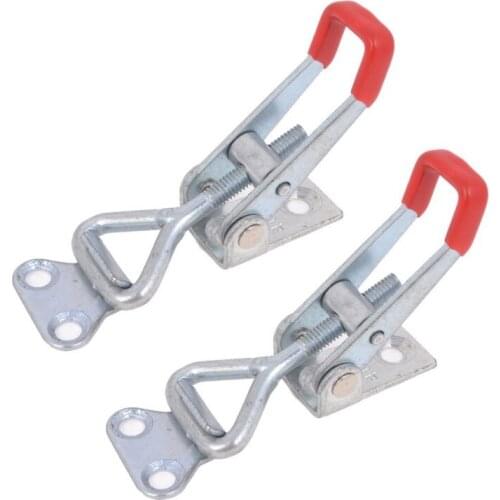 4001 100Kg 220-Pound Shaped Lever Latch Toggle Clamp,2-Piece