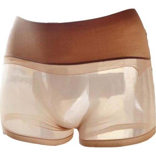 Sexy Lingerie Womens Pantyhose Sheer Boxer Briefs Stocking Breathable Shorts Panties Body shaper Slimming Underwear