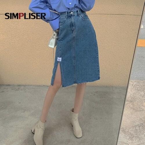 Simpliser Denim Skirts For Women