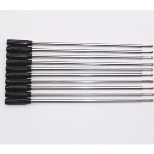 10 Pcs/lot Ballpoint Pen Refills Blue & Black Ink Medium Roller Ball Pens Refill School Office Stationery Gifts Supplies