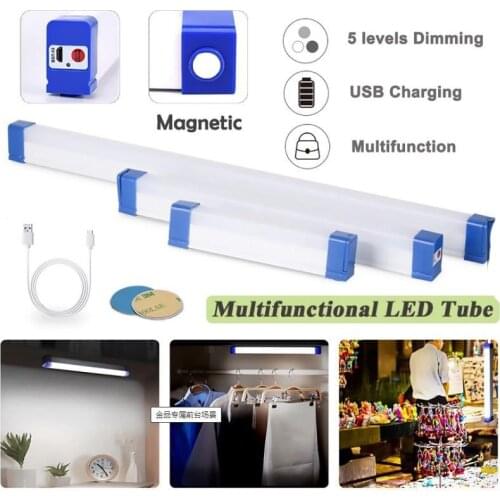 DC5V 30W 50W 80W LED Light Tube T5 USB Rechargeable Magnetic Portable Emergency Camping Lamp Outdoor Light Night Market Light