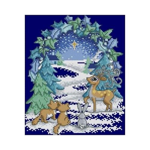 Bear Counted Cross Stitch 11CT 14CT 18CT DIY Chinese Cross Stitch Kits Embroidery Needlework Sets