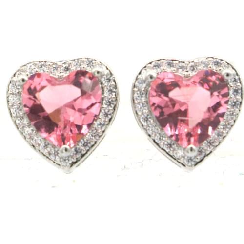 48x18mm Multi Color Long Rhodolite Garnet Peridot Violet Tanzanite CZ Women Silver Stud Earrings Drop Shipping