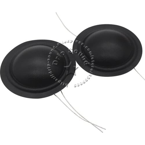 2pcs 25.5mm 8Ohm 30W Tweeter Voice Coil Horn Speaker Treble Silk Sound Film Diaphragm Drive Head Repair Parts