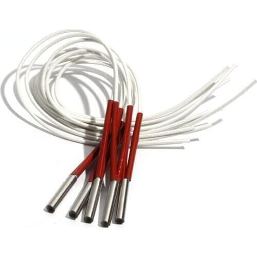 5PCS 6mm Diameter 25~35mm Length 304SUS High Density Single Head Dual Cartridge Heater 110V/220V/380V 45W/50W/60W/65W/70W