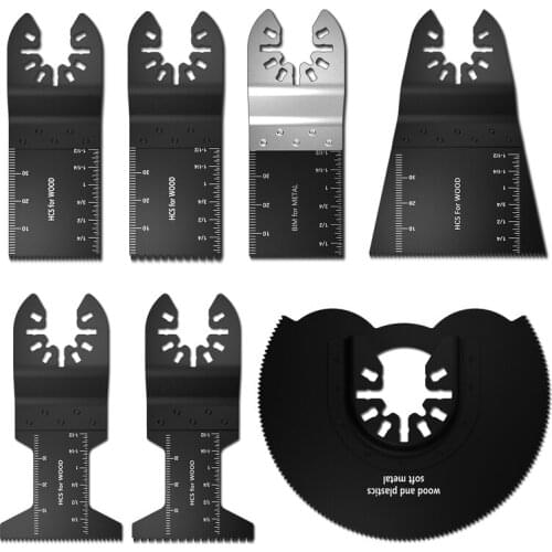 50PCS Oscillating Saw Blades Multi Oscillating Tool Blades Compatible with Oscillating Multi-Tools Using Starlock System