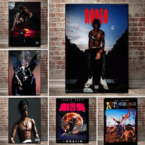 Music Album Star Travis Scott Astroworld Rodeo DAYS Rap Canvas Paintnig Poster Prints Wall Art Wall Picture Home Decoration