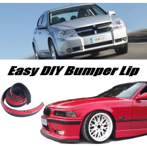 Bumper Lip Deflector Lips For Dodge Avenger / GTS Front Spoiler Skirt For Tuning Car View / Body Kit / Strip