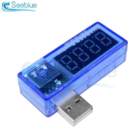 LED Digital Display USB Mobile Power Charging Current Voltage Tester Meter Mini USB Charger Doctor Voltmeter Ammeter