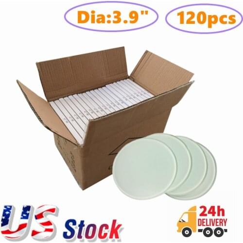 Diameter 3.9" Round Sublimation Blank Tempered Glass Coaster Coffee Cup Mat for Heat Transfer