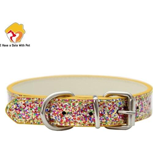 Bling PU Leather Designer Cat Dog Collar Colorful Pattern Puppy Neck Strap For Small Medium Dogs Chihuahua Collars Dropshipping