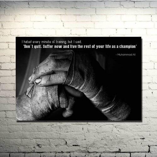 Muhammad Ali-Haj Boxing Boxer Champion Art Silk Poster Print Sports Pictures For Bedroom Decor