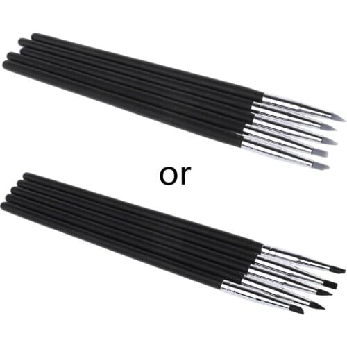 5pcs Silicone Rubber Shapers Polymer Clay Sculpting Fimo Modelling Tools Set J18 dropshipping