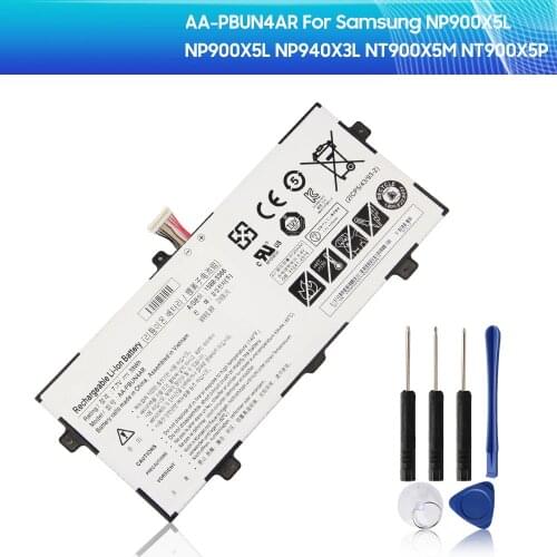 Original Battery AA-PBUN4AR For Samsung NP900X5L NP900X5L NP940X3L NT900X5M NT900X5P 39Wh Authentic Battery +tool