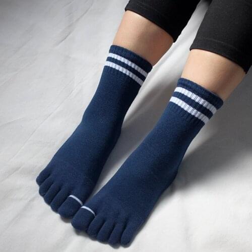 Autumn and Winter Womens Girls Warm Soft Pure Color cartoon Five Finger Toe Socks Women Cotton Socks Free Shipping