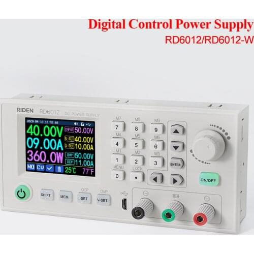 RD6012 RD6012W CNC DC adjustable power supply experimental repair power switch voltage stabilizer source 60V step-down module