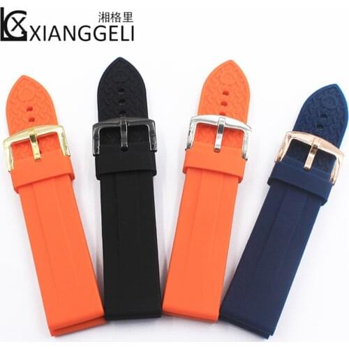 Watch accessories Applicable for Armani AR0527 0528 0583 0585 5856 0584 23mm rubber silicone strap