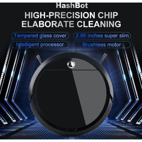 Robot Vacuum Cleaner Multifunction Low Noise Powerful Long Time Lasting Remote Control Ultrathin 7.5Cm sweep-mop