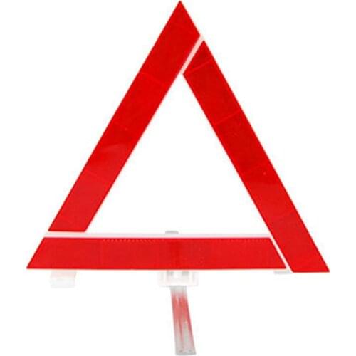 Car Emergency Breakdown Warning Triangle Red Reflective Safety Hazard Car Tripod Folded Stop Sign Reflector