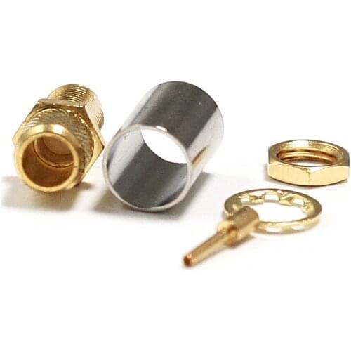 1PC New SMA Female Jack Connector With For LMR300 Straight Goldplated Wholesale