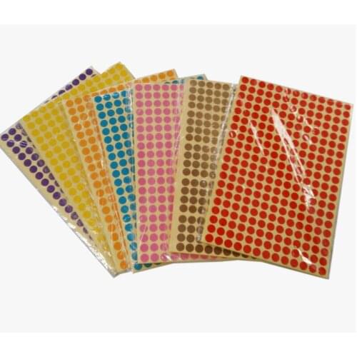 15Sheets Blank Paper Round Dot Sticker For DIY Scrapbooking Crafts Making Notes 6mm/8mm/10mm/13mm/16mm/19mm/25mm/32mm/50mm/100mm