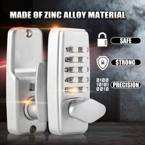 2-8 Digit Code Combination Zinc Alloy Convenient Password Security Coded Lock For Doors Handle Door Hardware Lock