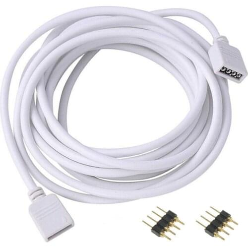 4 Pin RGB LED Connector Extension Cable 1m Universal LED Strip Connector Wire For SMD 5050 3528 2835 LED Light Tape rgb 1 to 1