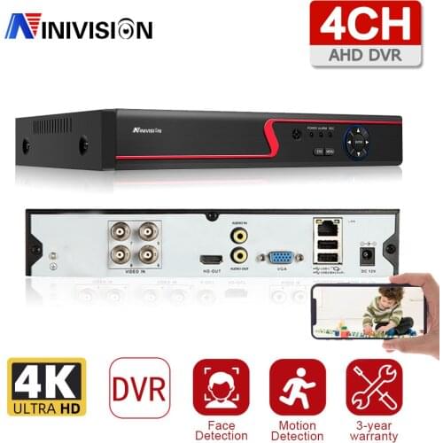 8MP 4CH 8CH XMeye Audio Face Detection 4K Hi3531D H.265 8CH 4 Channel Hybrid Coaxial 6 in 1 XVI TVI CVI NVR AHD DVR System