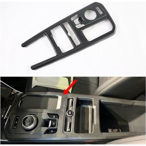 Car Automobile Gearbox Interior Panel Gearbox Water Cup Holder Cover Plate for Kia Optima K5 2020 Carbon Fibre
