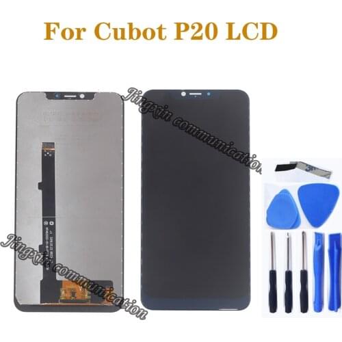 For Cubot P20 LCD display + touch screen digital converter 6.18-inch screen replacement for Cubot P20 mobile phone repair parts