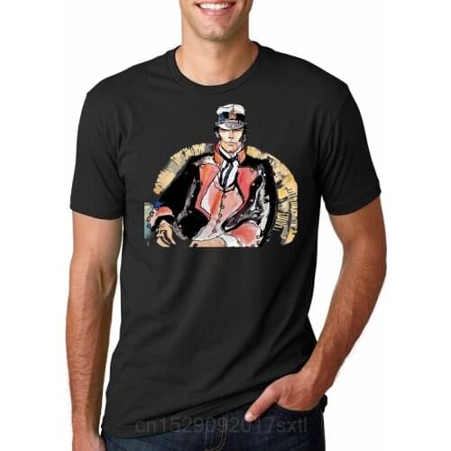 T Shirt Men Funny tshirt Captain Corto Maltese Graphic T-Shirt