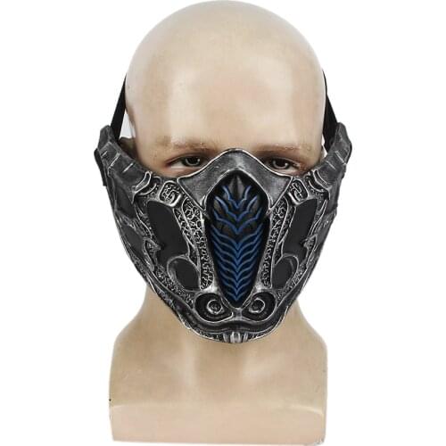 Game Mortal Kombat SCORPION Sub-Zero Mask Resin Made Sub 0 Masks Halloween Cosplay Props Newest 2021