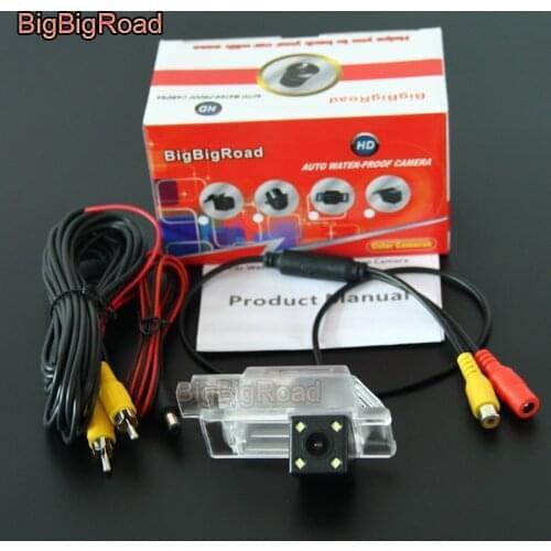 BigBigRoad Car Rear View Reverse Backup Camera For Peugeot 301 308 408 508 C5 / 2008 3008 2013-2016 night vision Parking Camera