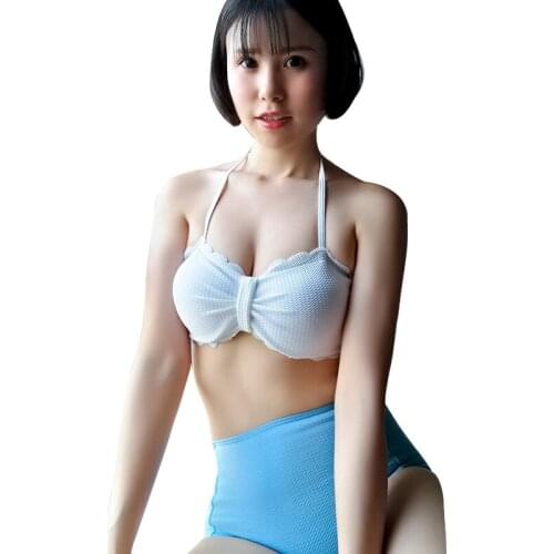 Women&Girls Bikinis Set Swimsuit Halter stripes Biquini Underwire Two Pieces bathing suit High Waist Briefs Maillot de bain