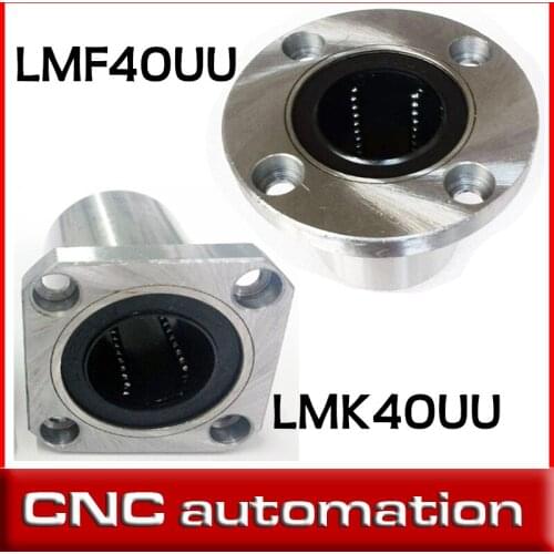 LMF40UU LMK40UU 40mm x 60mm x 80mm Round Flange Linear Bushing Ball Bearing 40mm shaft