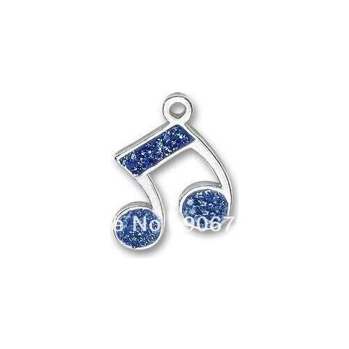 Fashion blue music note charms jewelry