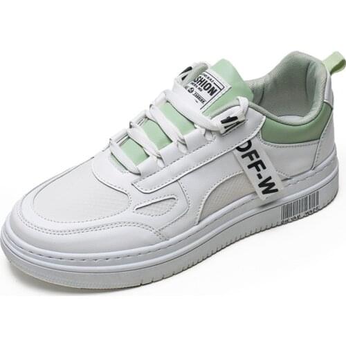 2021 Early Autumn New Fashion Mens Vulcanize Shoes Middle Heel Lace-up Shallow PU Shoes Comfortable Anti-Odor Non-slip