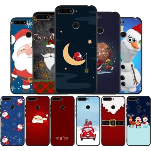 Snow winter Merry Christmas Black TPU Silicone Soft Phone Case For Honor 8X 9 8 10 20 30 Lite Pro MATE 9 10 20 30 Pro Lite