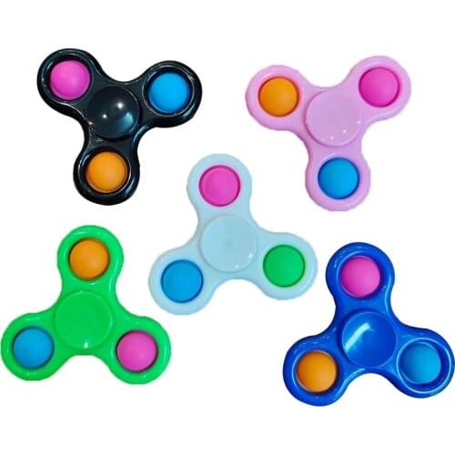 New Fidget Spinner Simple Dimple Novelty Finger Spinner Toys Fidget Popit Flip Sensory Office Desk Toys Stress Release