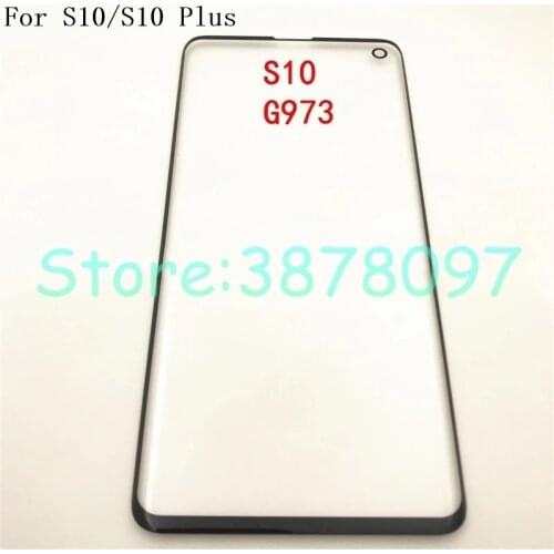 Original For Samsung Galaxy S10 G973 S10 Plus G975 Front Glass LCD Outer Panel Touch Screen+Tracking