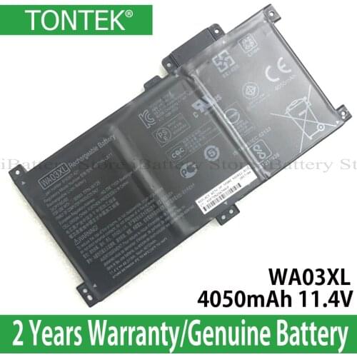 Genuine WA03XL Battery For Hp Pavilion x360 15-br077nr Series TPN-W126 HSTNN-LB7T HSTNN-UB7H 916812-055